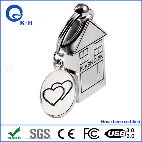 metal house shaped usb